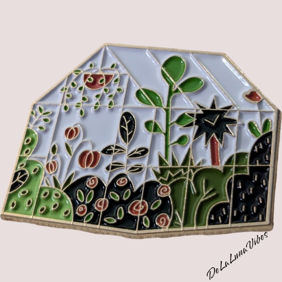 3/$12  Greenhouse Enamel Pin. - Picture 1 of 3